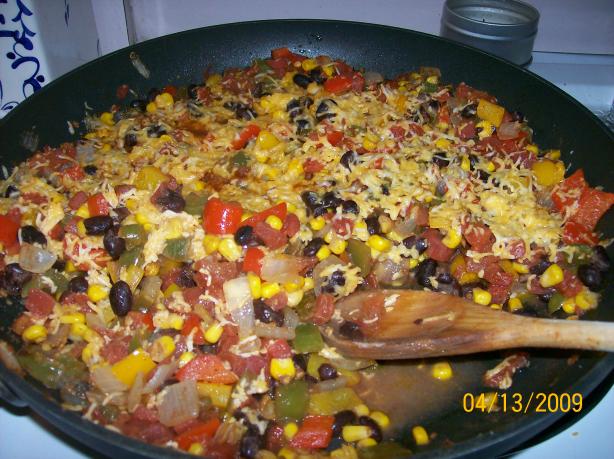 Fiesta Black Bean Bell Pepper Skillet. Photo by Bunkie