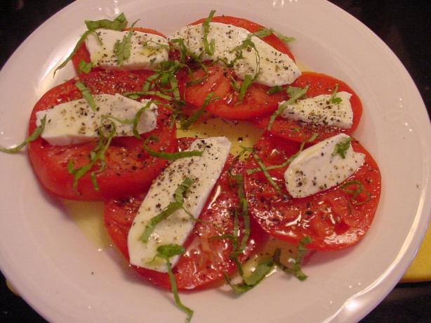 Simple Caprese Salad. Photo by Secret Agent