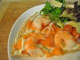 Smoked Salmon Pizza With Red Onion and Dill