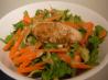 Parmesan-Crusted Chicken With Arugula Salad