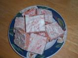 White Chocolate Strawberry Crispy Treats (Microwave). Photo by SrtaMaestra