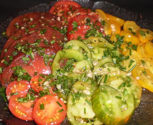 M&eacute;li-M&eacute;lo:a Muddle and Medley of Heirloom Tomatoes. Photo by Tisme