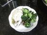 Chicken Parmesan with Mushroom Rosemary Sauce and Steamed Broccoli. Recipe by Chrissyo
