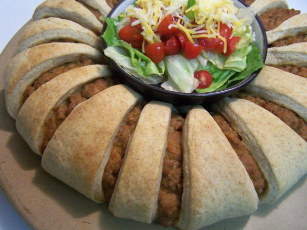 Homemade Taco Ring. Photo by Proud Veteran's wife