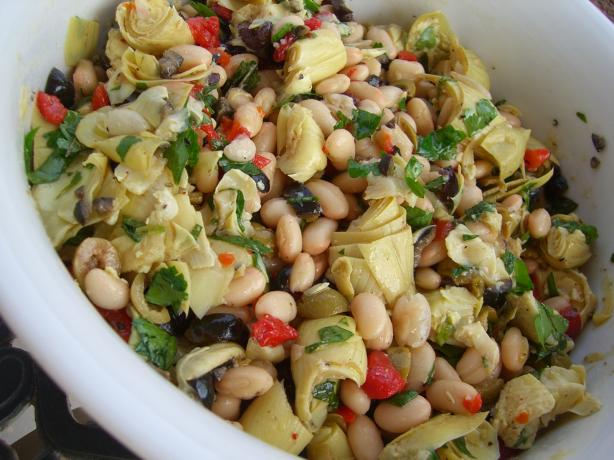 Antipasto-Style White Bean Salad. Photo by Chef*Lee