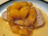 Healthy Baked Pork Chops With Drunk Peaches