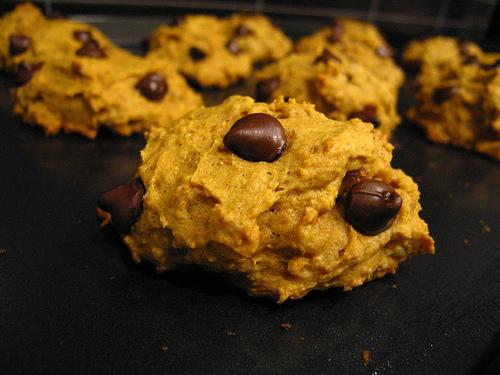 Easy Pumpkin Chocolate Chip Cookies. Photo by foodfairy