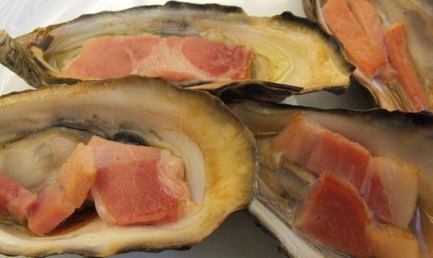 Smoked Oysters and Bacon. Photo by Peter J