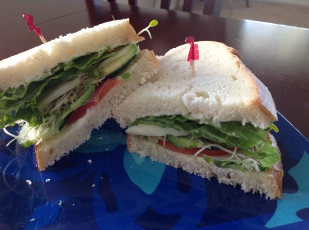 Seaside Garden Sandwich. Photo by AZPARZYCH