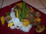 Beef Teriyaki With Mango