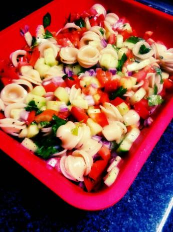 Cucumber Cilantro Pasta Salad. Photo by Eyemadreamer