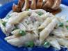 Quick Four Cheese Pasta With Bacon and Peas. Recipe by lawmama