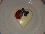 Vanilla White Chocolate Panna Cotta With Strawberries