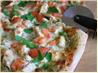Pesto Chicken Pizza. Recipe by canarygirl