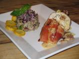 Shrimp-Stuffed Chicken With Cream Sauce