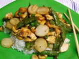Chicken W/Cashews and Snow Peas