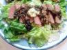Steak With Parmesan Butter, Balsamic Glaze, and Arugula. Recipe by Mom2Rose