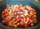Black Bean & Andouille Sausage Soup - Slow Cooker