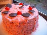 Pink Cherry Coconut Cake