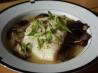 Roasted Cod With Shiitake Mushrooms in Miso Broth