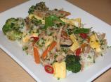 Chile Fried Rice With BBQ Chicken