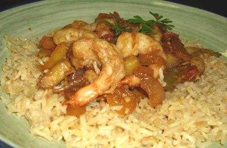 Gazpacho Shrimp Saute. Photo by Karen Elizabeth