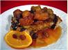 Raisin Bread Pudding With Apple-Molasses Sauce