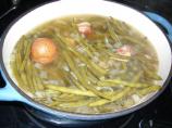 Emeril's Southern-Style Green Beans With Bacon and New Potatoes. Photo by Spongebob Chefpants
