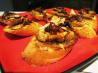 Mushroom Kilpatrick on Barbecue Crostini