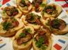 Mushroom Kilpatrick on Barbecue Crostini