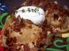 Pierogies With Bacon, Sauteed Onion and Sour Cream