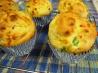 Ham and Cheese Buttermilk Muffins. Recipe by smellyvegetarian