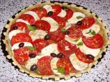Tomato, Mozzarella and Olive Tart