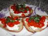 Roasted Tomato Bruschetta. Recipe by LilPinkieJ