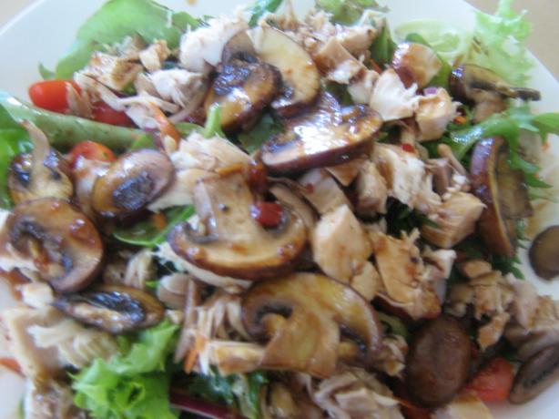Mushroom and Shredded Chicken Salad. Photo by I'mPat