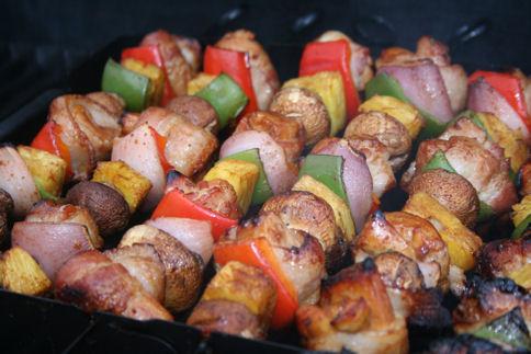 Chicken Bacon Kabobs. Photo by ~Nimz~