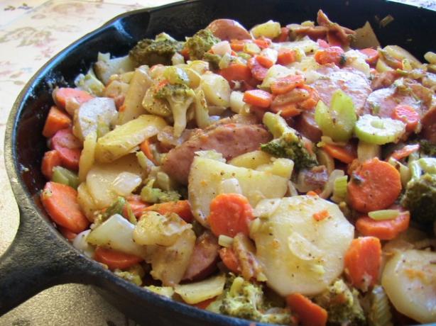 Kielbasa Skillet Supper. Photo by BecR