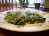 Chicken-Vegetable Manicotti With Spinach Sauce
