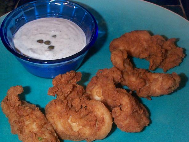 Southern Fried Chicken Fingers With Green Peppercorn Mayonnaise. Photo by breezermom