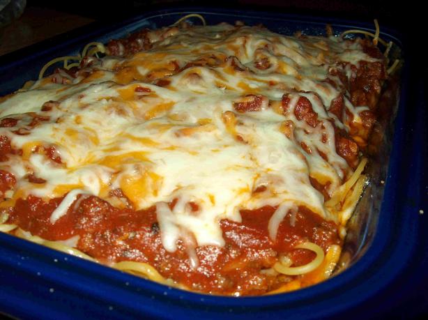 Classic Baked Spaghetti. Photo by Lainey6605