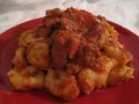 Three-Cheese Tortellini With Creamy Italian Sausage Marinara