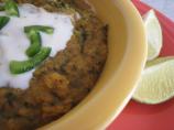 Curried Red Lentil and Swiss Chard Soup