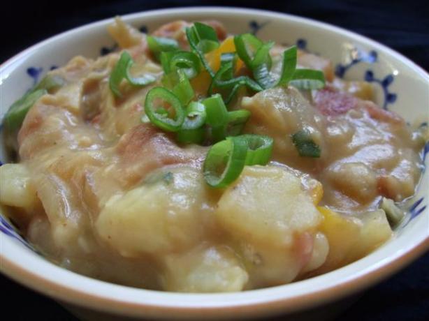 Sommer's Loaded Potato Soup (Dairy-Free). Photo by kiwidutch
