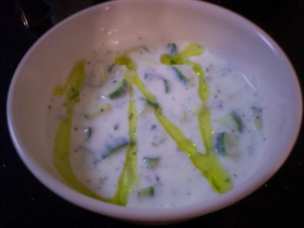 Middle Eastern Yogurt Cucumber Salad. Photo by chef FIFI