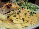 Cheese Ravioli With Pumpkin Sage Sauce. Photo by NcMysteryShopper