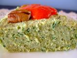 Herb-Green Ricotta Pate With Sweet-Pepper Sauce