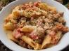 Pasta with Sausage, Tomatoes, and Cream