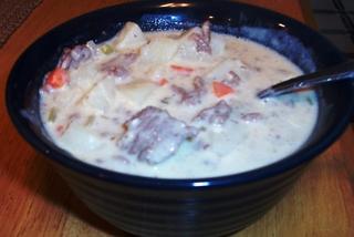 Cheeseburger Soup. Photo by Chef Petunia