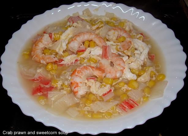 Crab and Sweetcorn Soup. Photo by Brian Holley