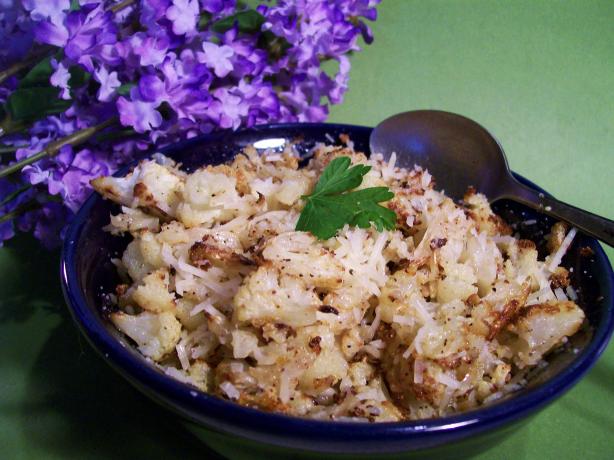 Roasted Cauliflower With Parmesan Cheese. Photo by Sharon123